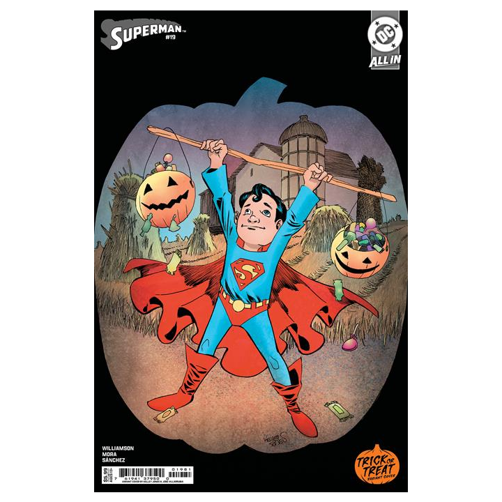 SUPERMAN #19 CVR E KELLEY JONES TRICK OR TREAT CARD STOCK VAR