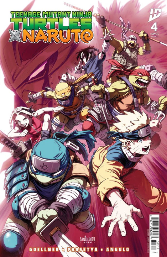 TEENAGE MUTANT NINJA TURTLES X NARUTO #4 COVER C (SANTOLOUCO)