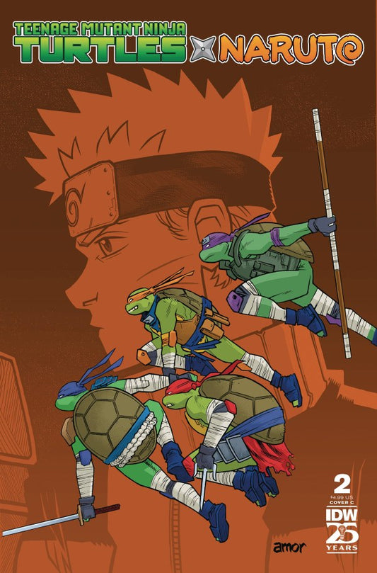 TEENAGE MUTANT NINJA TURTLES X NARUTO #2 VARIANT C (AMOR)