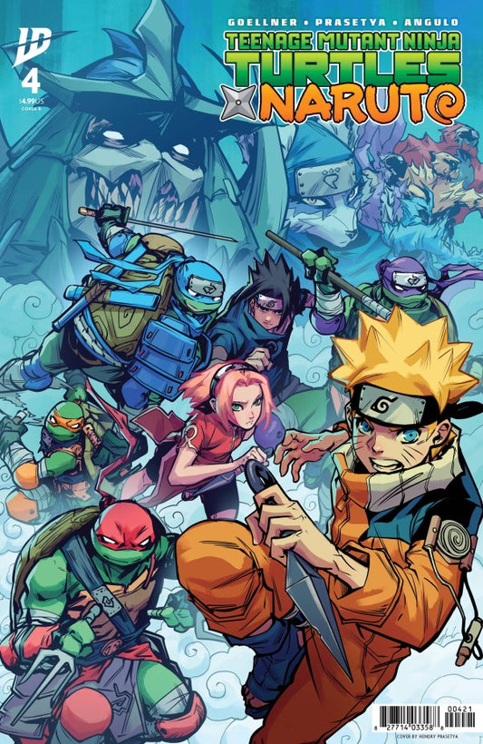 TEENAGE MUTANT NINJA TURTLES X NARUTO #4 COVER B (PRASETYA)