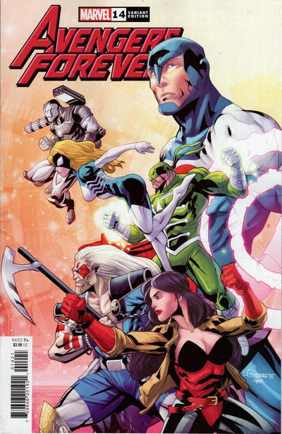 Avengers Forever #14 Logan Lubera 90s' Avengers Assemble Connecting Variant