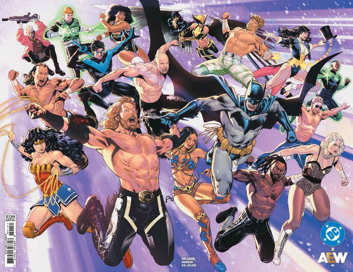 DC X AEW #1 (OF 2) CVR E LUCAS MEYER WRAPAROUND FOIL VAR